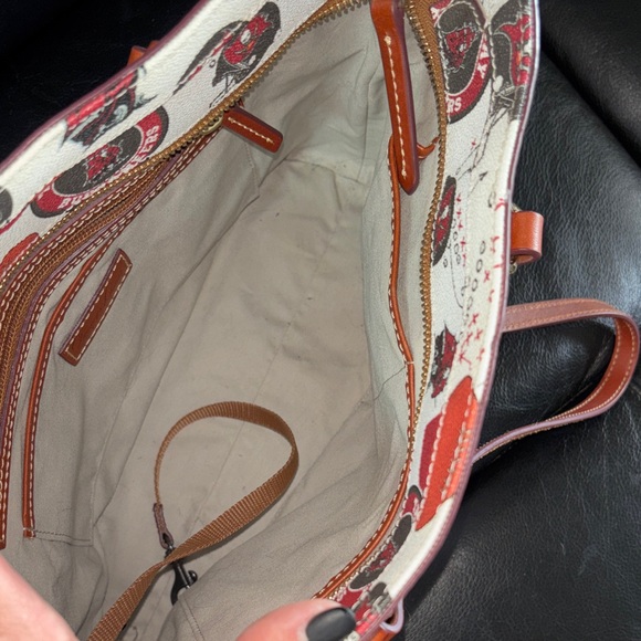 Dooney & Bourke Buccaneers Red and White Tote - Picture 11 of 16